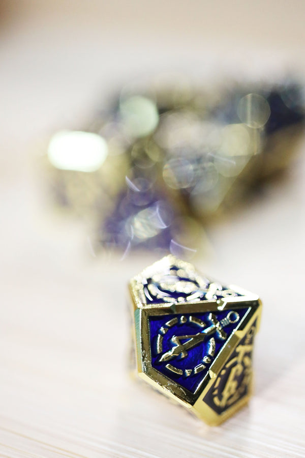 Crossed Swords: Deep Sea Sword - Metal RPG Dice Set Metal Dice Foam Brain Games