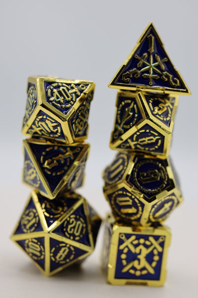 Crossed Swords: Deep Sea Sword - Metal RPG Dice Set Metal Dice Foam Brain Games