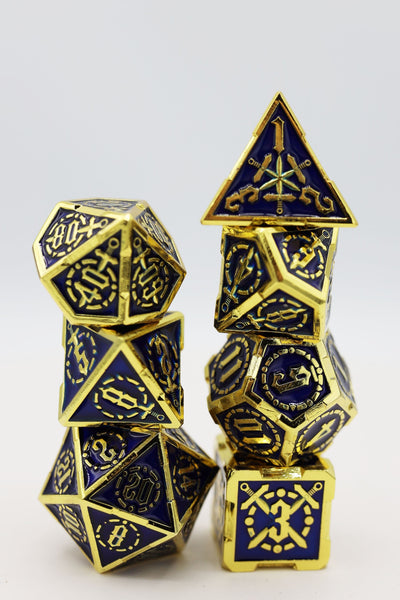 Crossed Swords: Deep Sea Sword - Metal RPG Dice Set Metal Dice Foam Brain Games