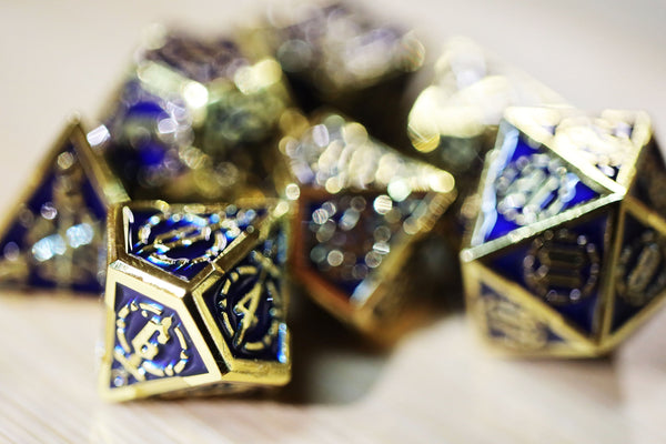 Crossed Swords: Deep Sea Sword - Metal RPG Dice Set Metal Dice Foam Brain Games