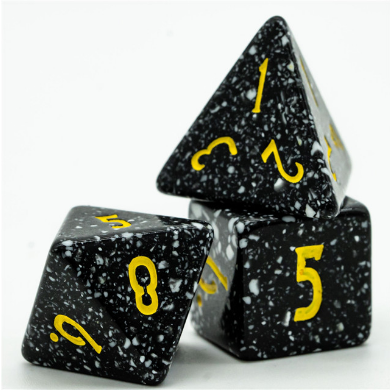 Deep Space RPG Dice Set Plastic Dice Foam Brain Games