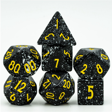 Deep Space RPG Dice Set Plastic Dice Foam Brain Games