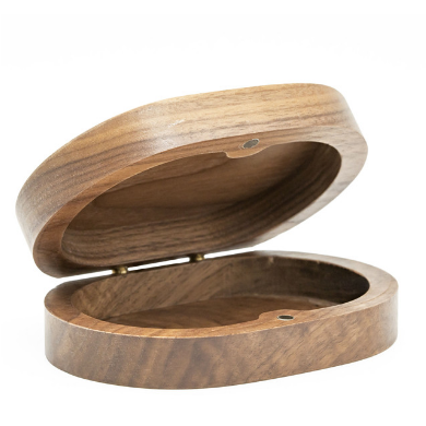 Dragon - Walnut Wood Dice Box (Oval) Dice Box Foam Brain Games