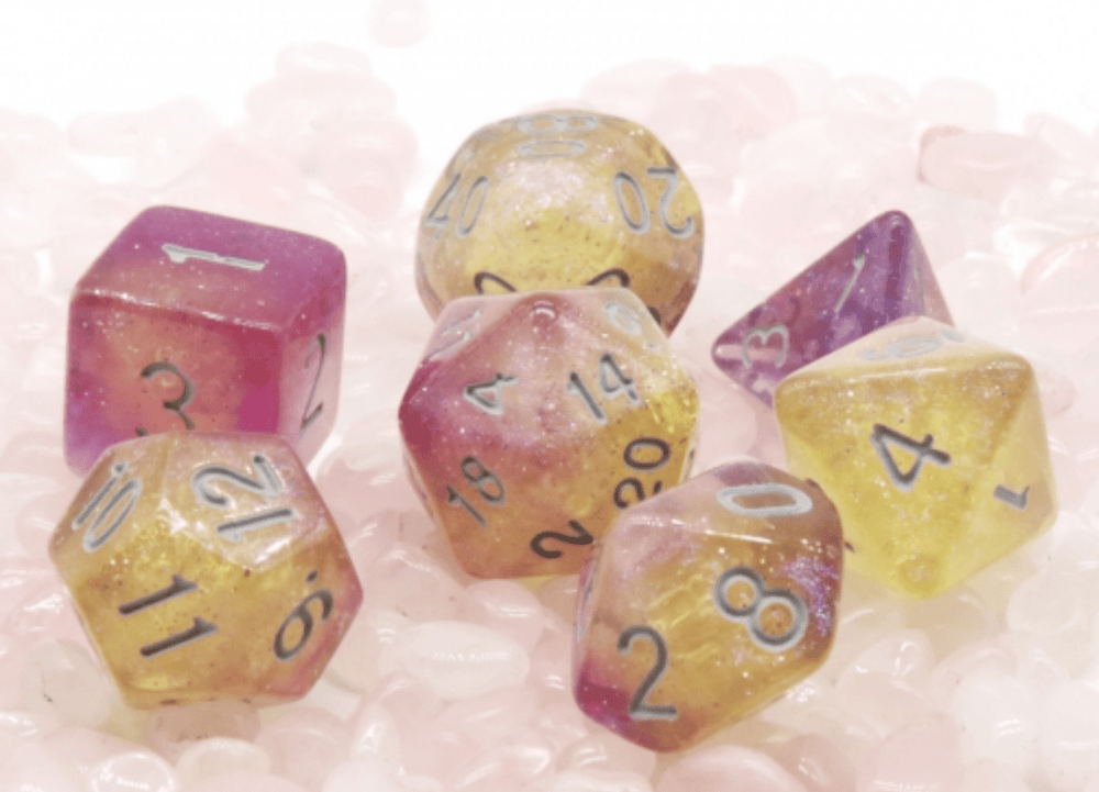 Dreamy Galaxy RPG Dice Set Plastic Dice Foam Brain Games