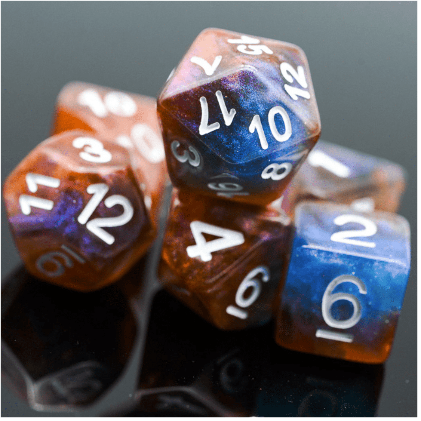 Eclipse RPG Dice Set Plastic Dice Foam Brain Games