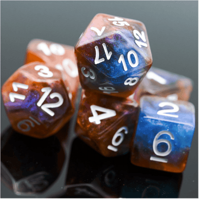 Eclipse RPG Dice Set Plastic Dice Foam Brain Games
