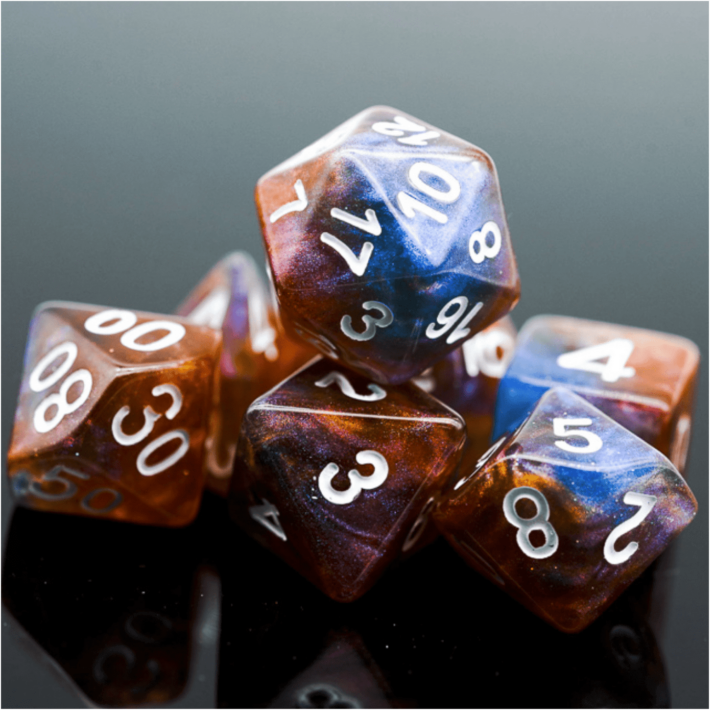 Eclipse RPG Dice Set Plastic Dice Foam Brain Games