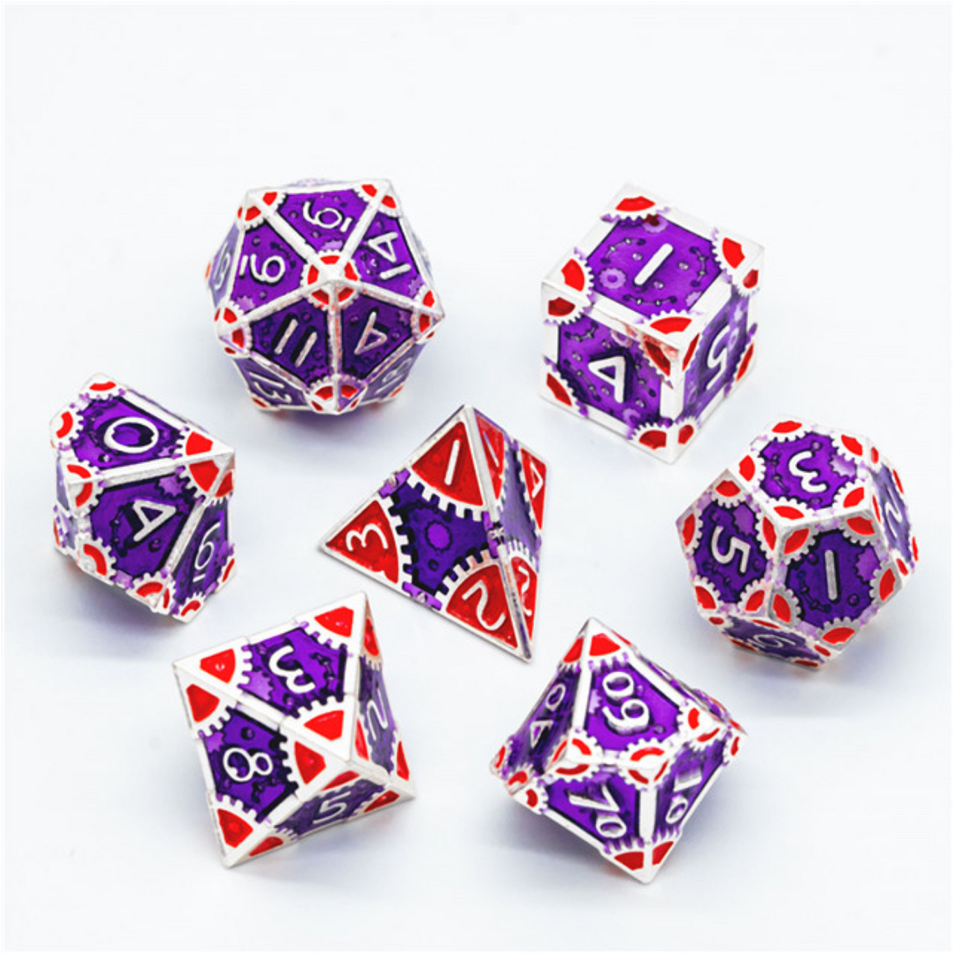 SteamPunk: Empress Robes - Metal RPG Dice Set Metal Dice Foam Brain Games