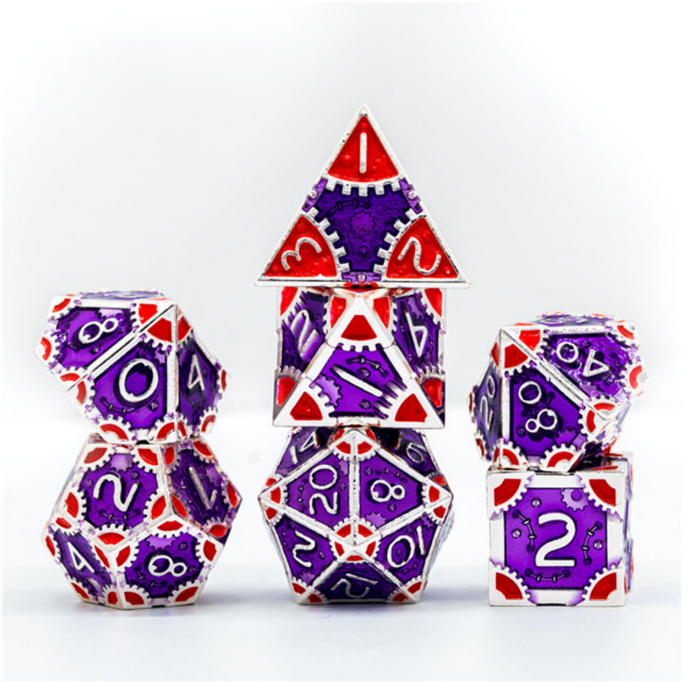 SteamPunk: Empress Robes - Metal RPG Dice Set Metal Dice Foam Brain Games