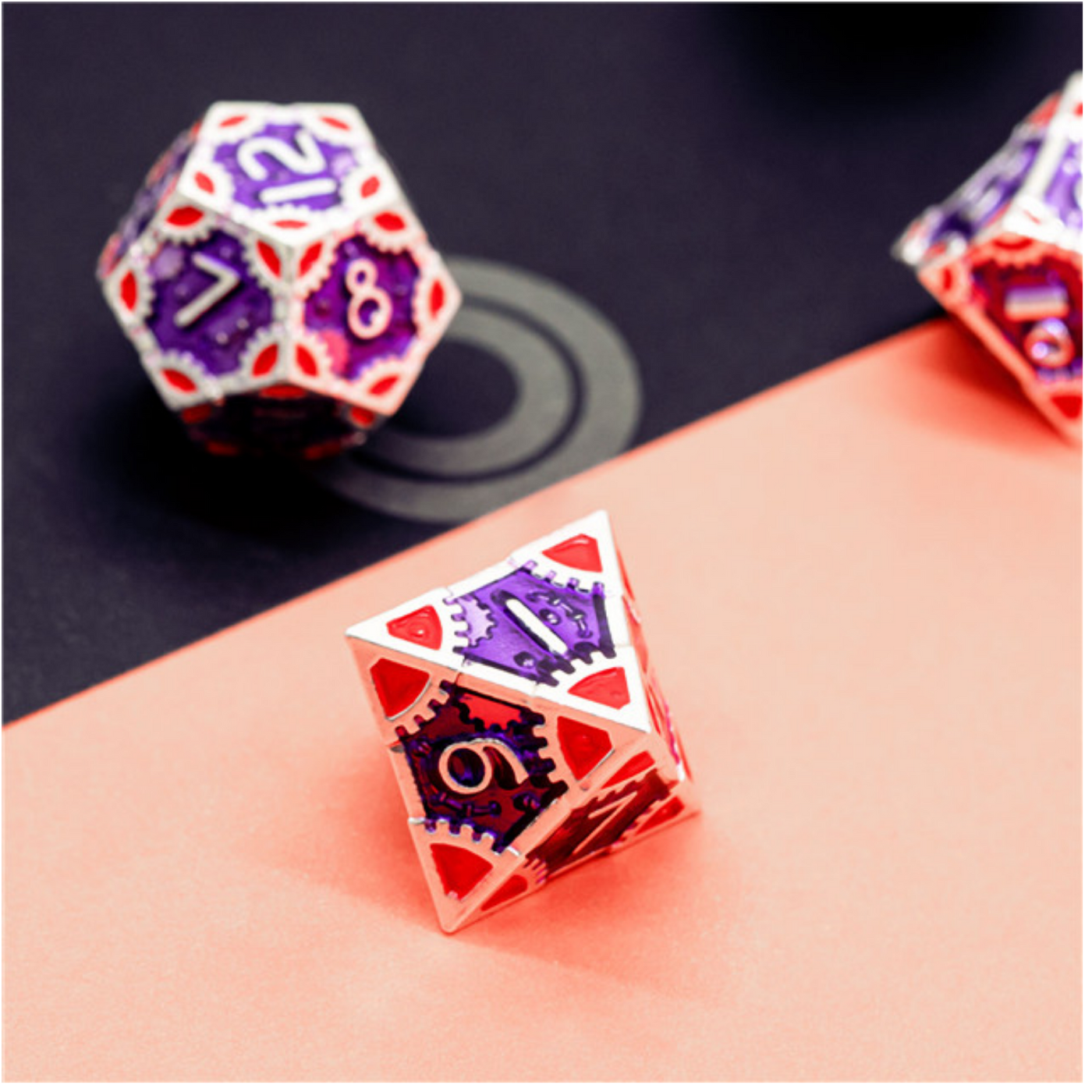 SteamPunk: Empress Robes - Metal RPG Dice Set Metal Dice Foam Brain Games