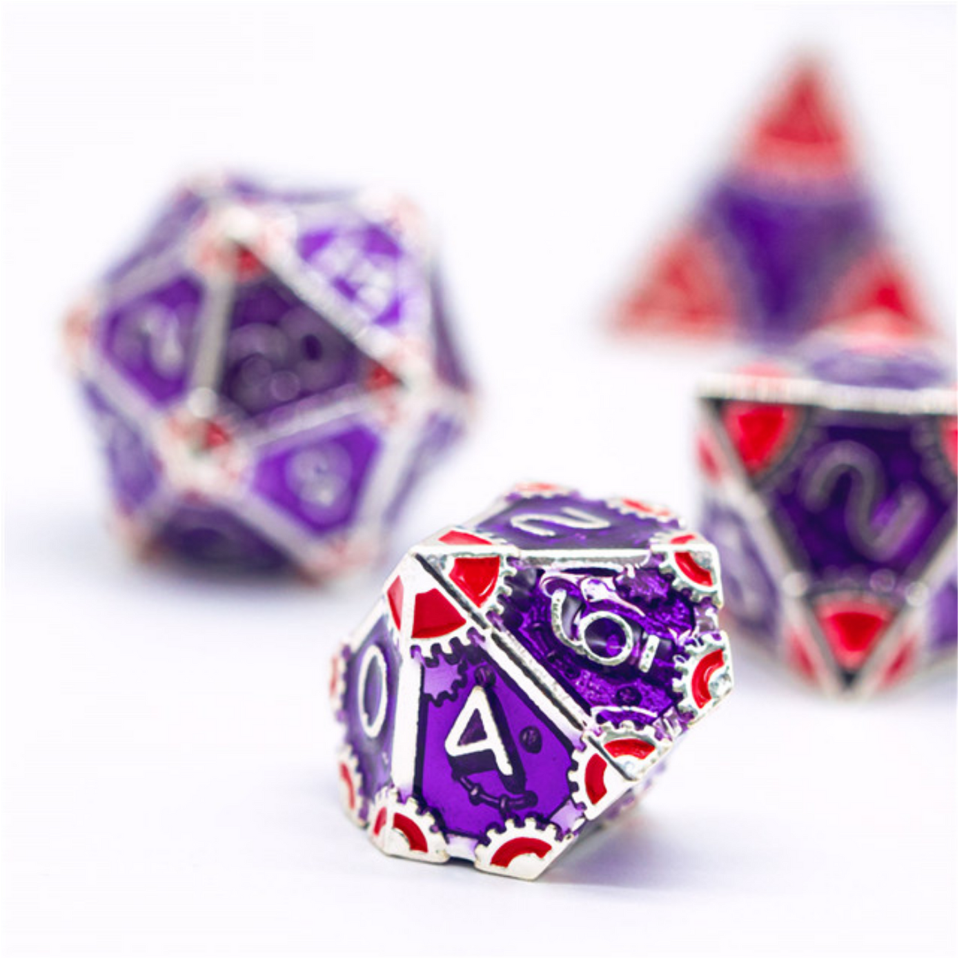SteamPunk: Empress Robes - Metal RPG Dice Set Metal Dice Foam Brain Games