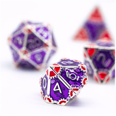 SteamPunk: Empress Robes - Metal RPG Dice Set Metal Dice Foam Brain Games