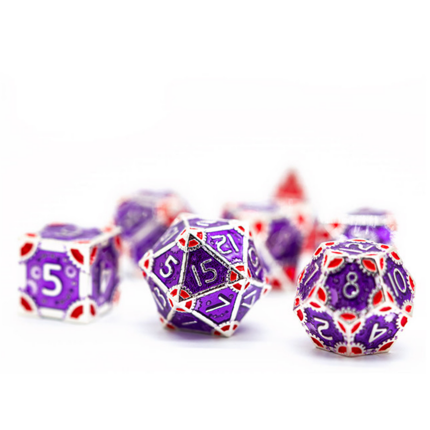 SteamPunk: Empress Robes - Metal RPG Dice Set Metal Dice Foam Brain Games