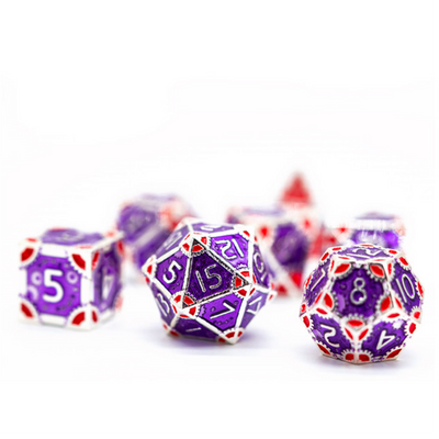 SteamPunk: Empress Robes - Metal RPG Dice Set Metal Dice Foam Brain Games