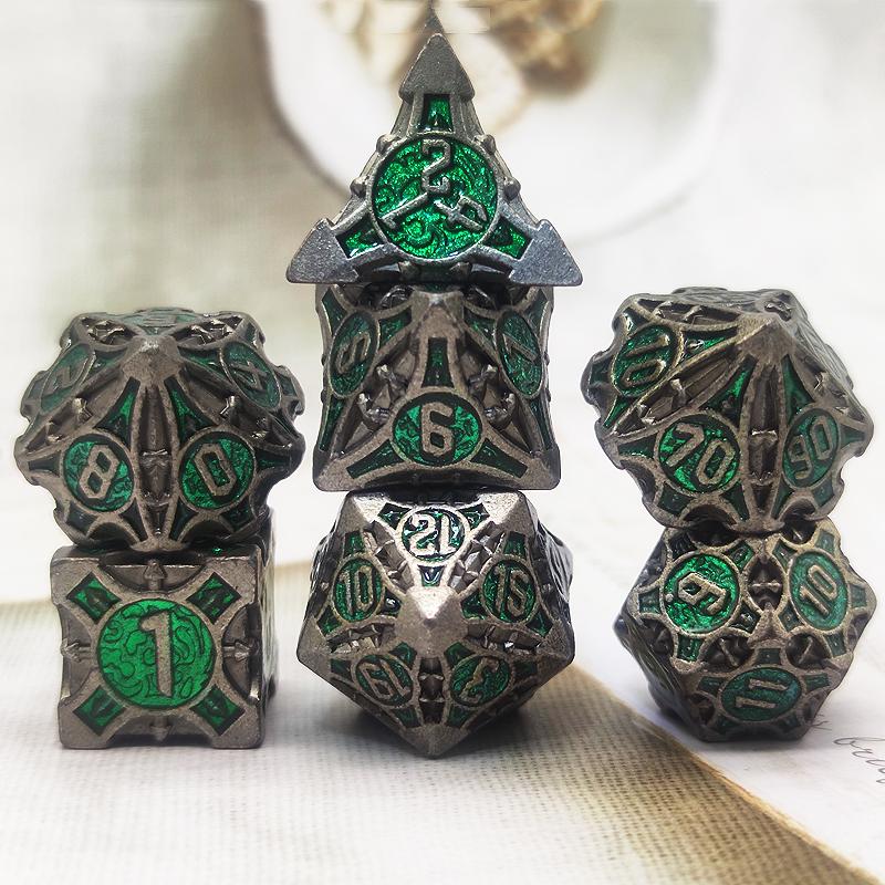 Quiver of Arrows: Enchanted Forest Arrow - Metal RPG Dice Set Metal Dice Foam Brain Games