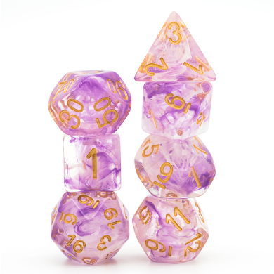 Evening Fog RPG Dice Set Plastic Dice Foam Brain Games