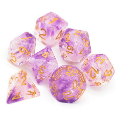 Evening Fog RPG Dice Set Plastic Dice Foam Brain Games