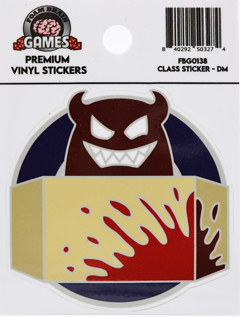 Class Sticker - Dungeon Master Stickers Foam Brain Games