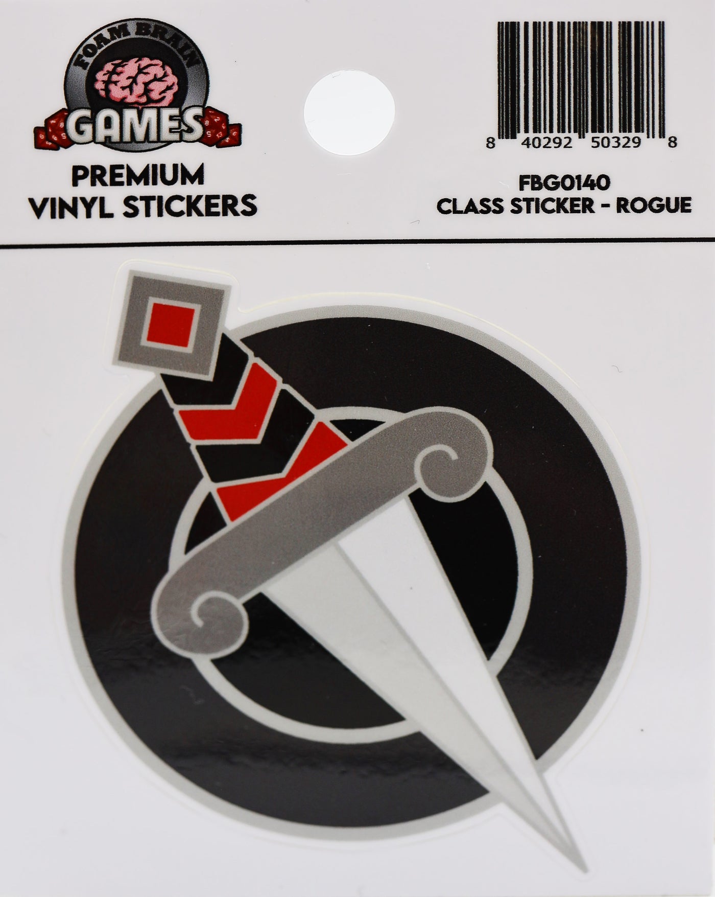 Class Sticker - Rogue Stickers Foam Brain Games