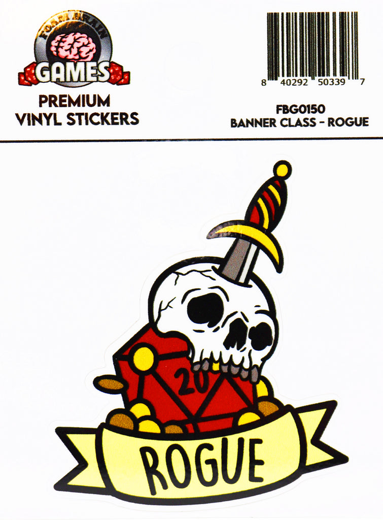 Banner Class Sticker: Rogue Stickers Foam Brain Games