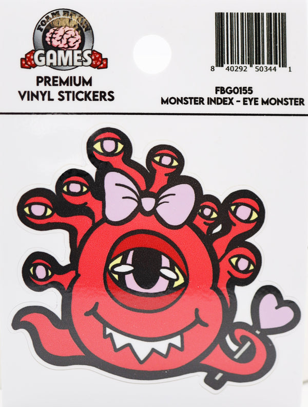 Monster Index Sticker: Eye Monster Stickers Foam Brain Games