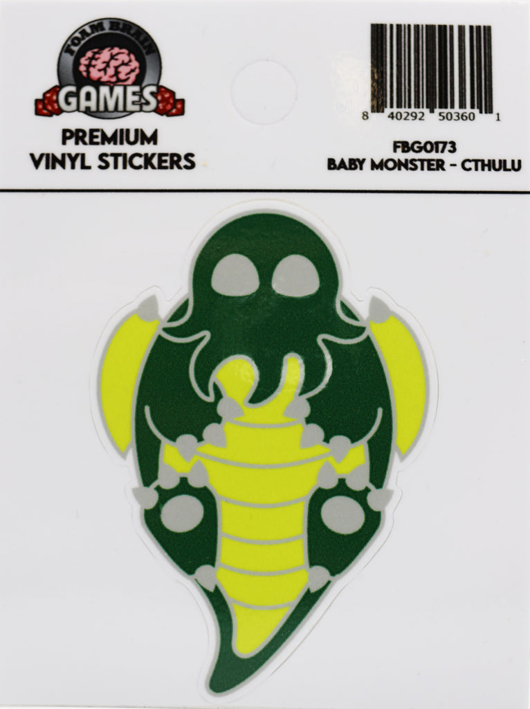 Baby Monster Sticker: Cthulhu Stickers Foam Brain Games