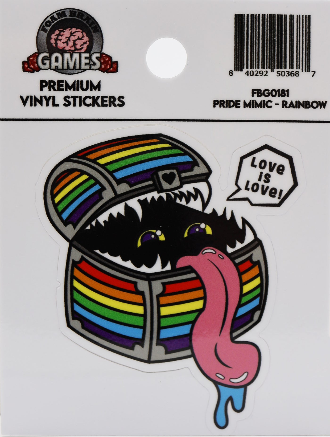 Pride Mimic Sticker: Rainbow Stickers Foam Brain Games