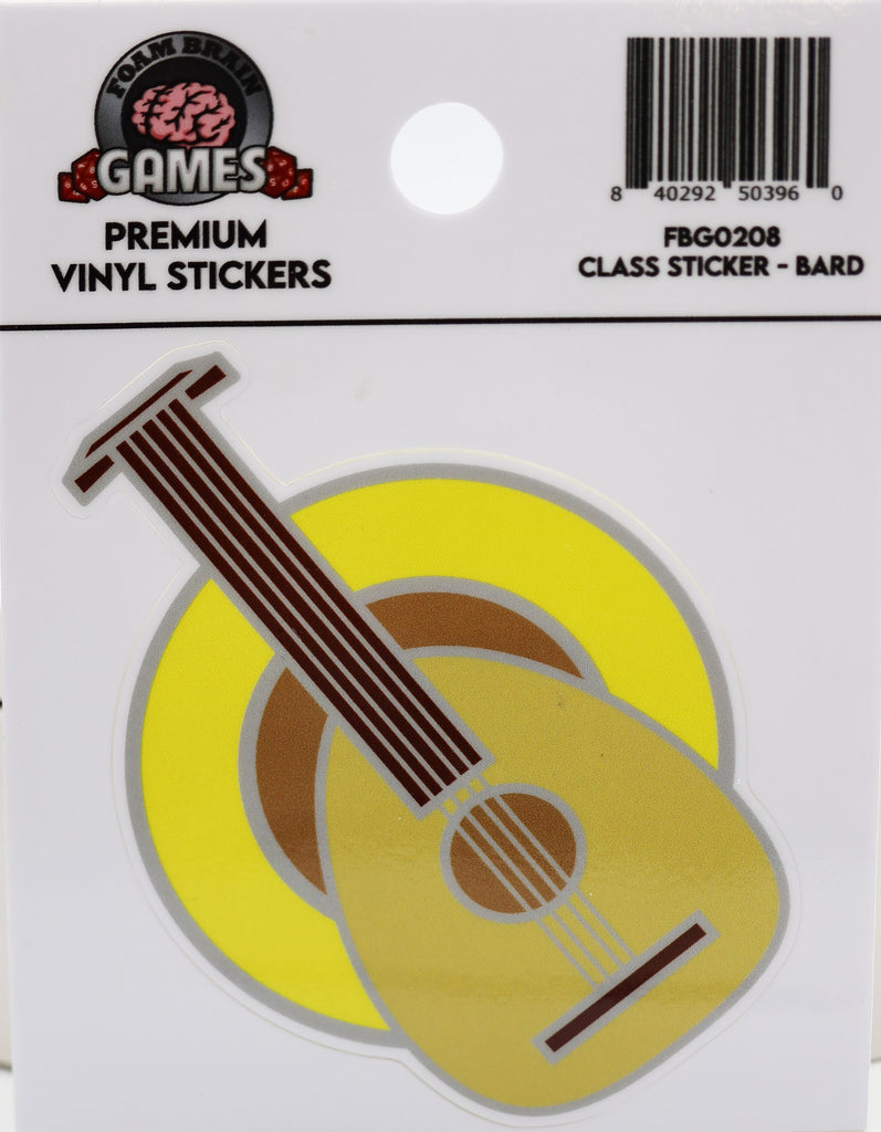 Class Sticker - Bard Stickers Foam Brain Games