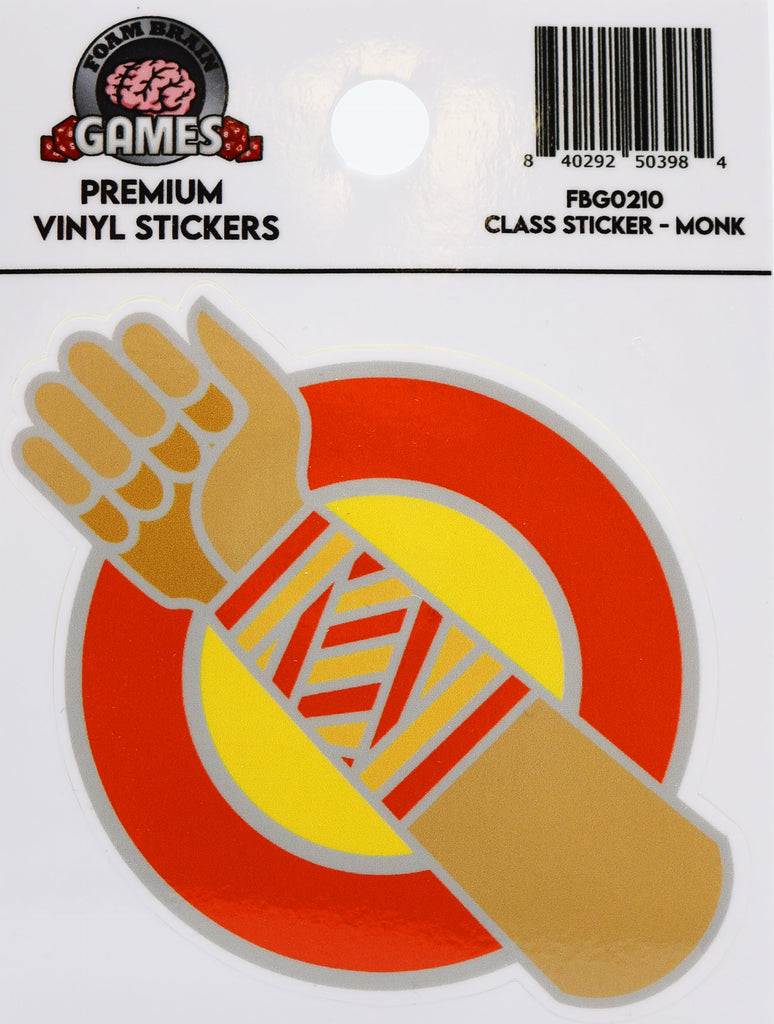 Class Sticker - Monk Stickers Foam Brain Games