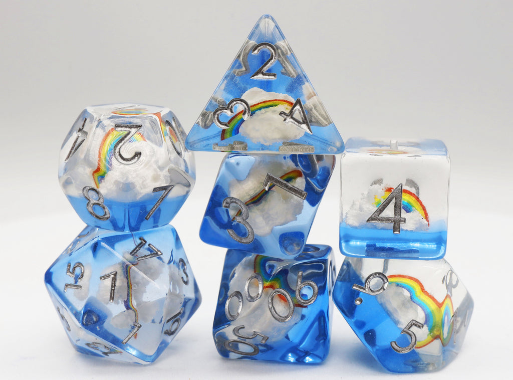 Beautiful Day RPG Dice Set Plastic Dice Foam Brain Games