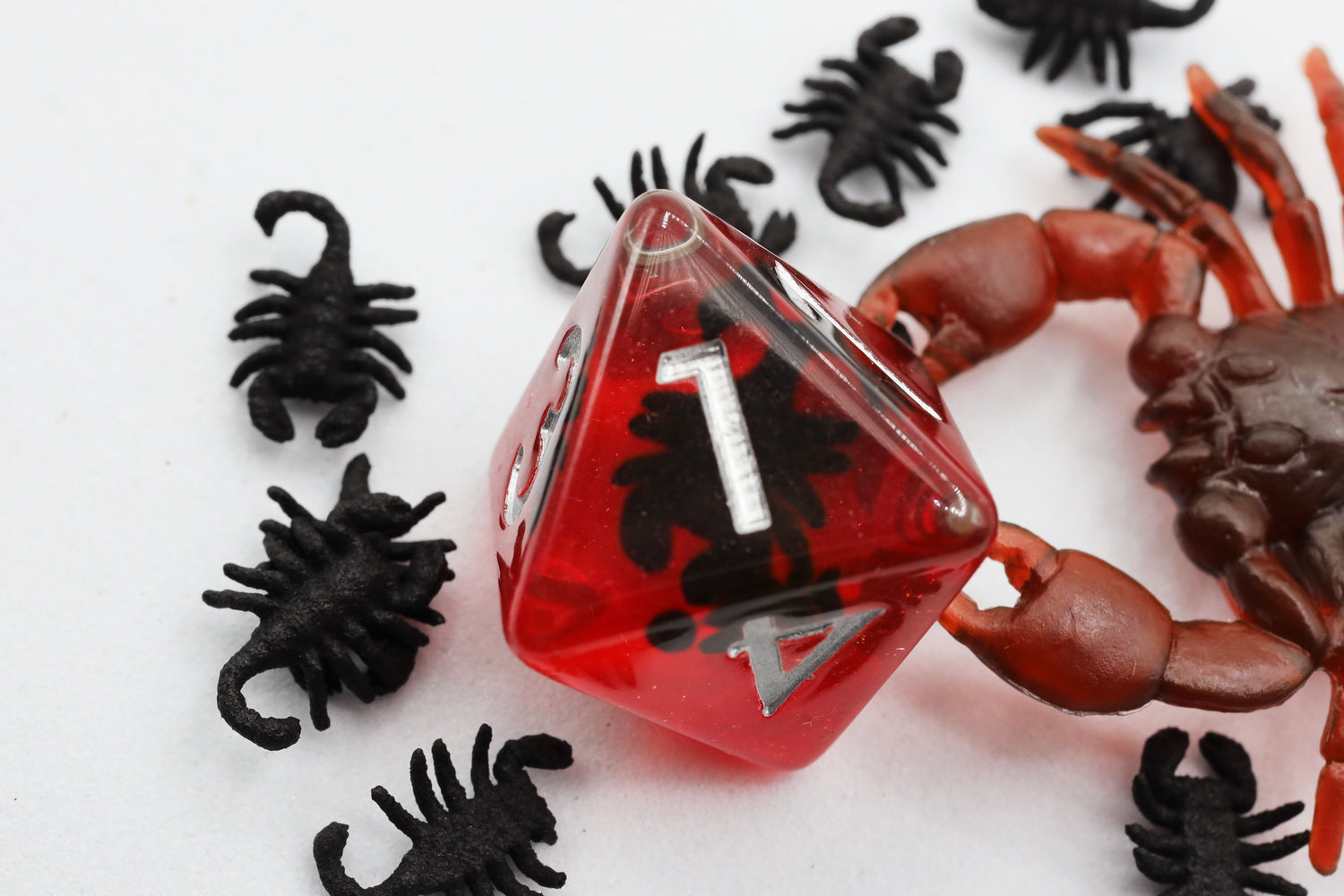 Scorpion RPG Dice Set Plastic Dice Foam Brain Games