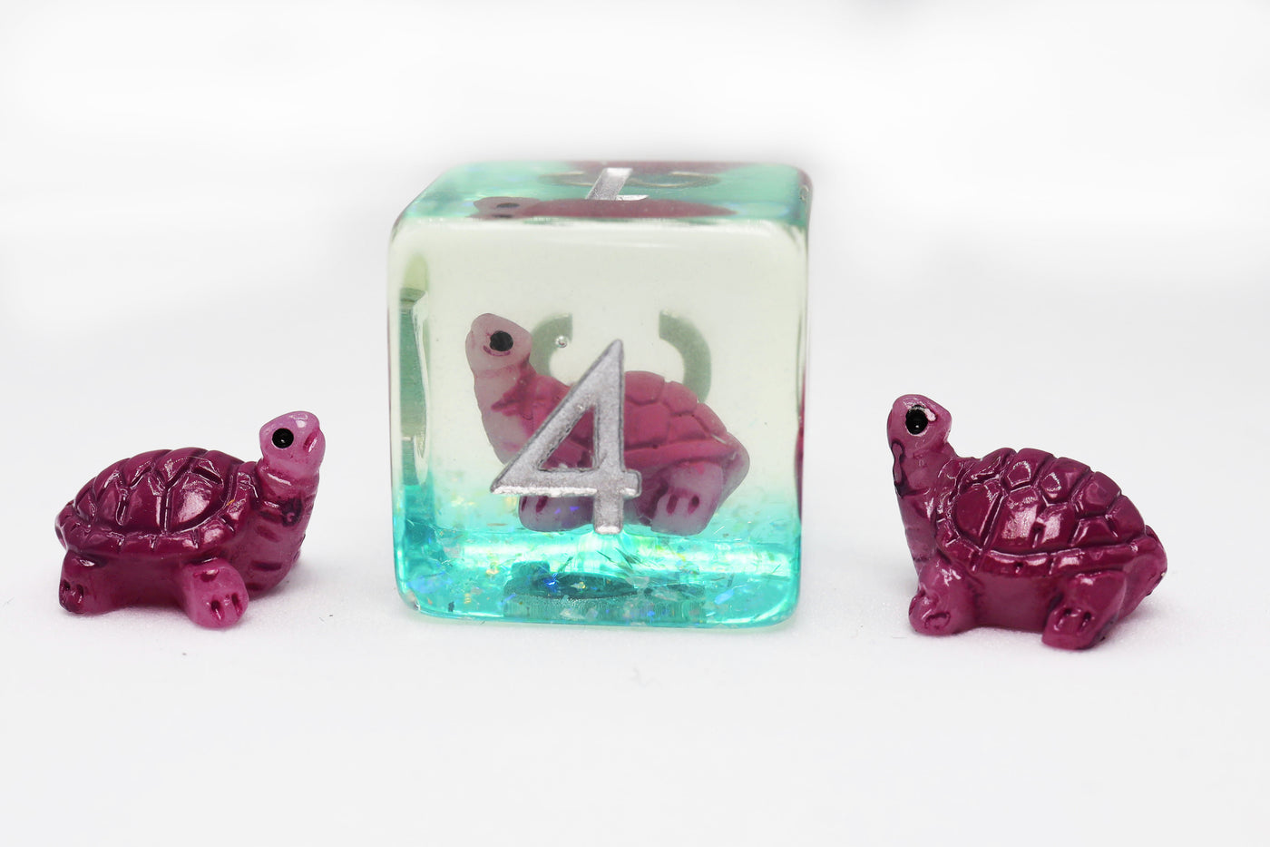 Gummy Turtle RPG Dice Set Plastic Dice Foam Brain Games