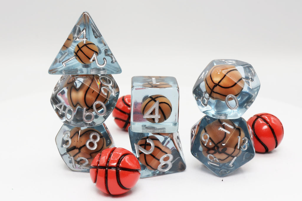 Basketball RPG Dice Set Plastic Dice Foam Brain Games