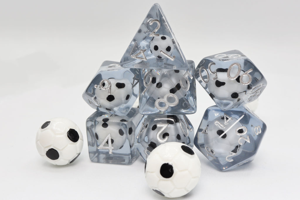 Soccer Ball RPG Dice Set Plastic Dice Foam Brain Games