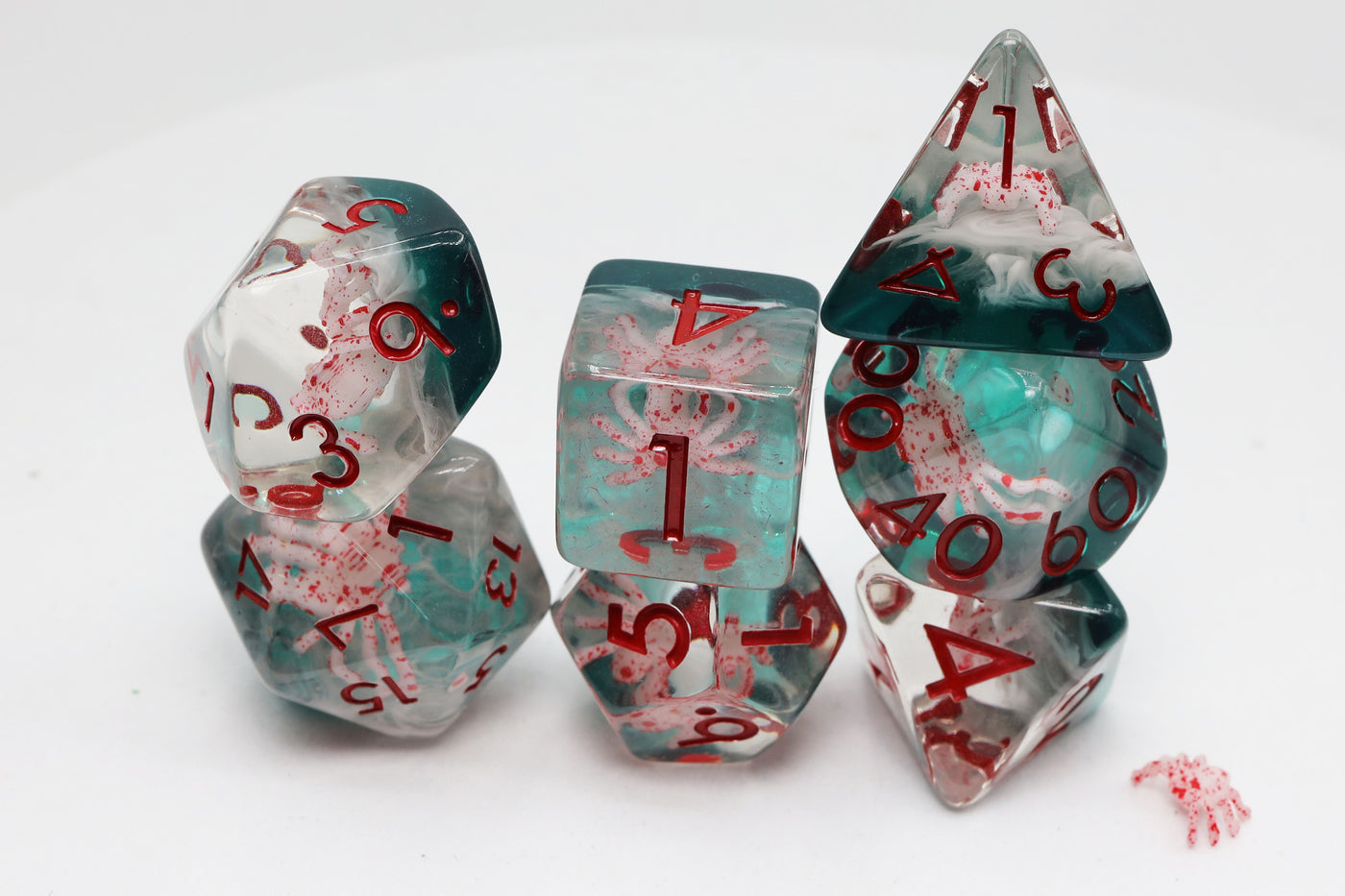 Baby Spider RPG Dice Set Plastic Dice Foam Brain Games