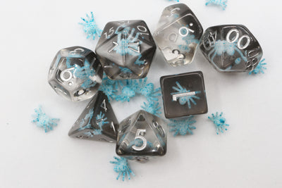 Water Spider RPG Dice Set Plastic Dice Foam Brain Games