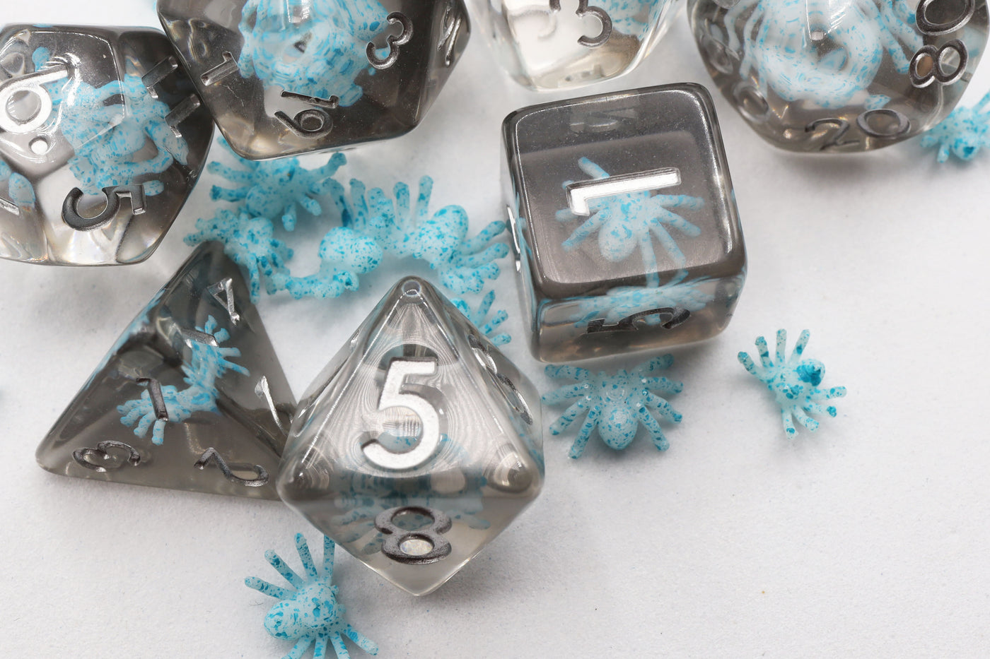 Water Spider RPG Dice Set Plastic Dice Foam Brain Games