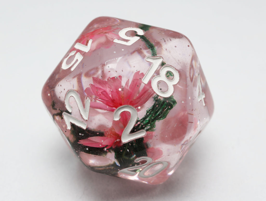 Carnation Love RPG Dice Set Plastic Dice Foam Brain Games