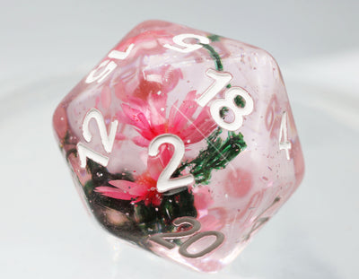 Carnation Love RPG Dice Set Plastic Dice Foam Brain Games