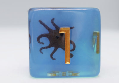 Coffee Octopus RPG Dice Set Plastic Dice Foam Brain Games