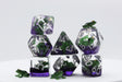 Green Poison Frog RPG Dice Set Plastic Dice Foam Brain Games