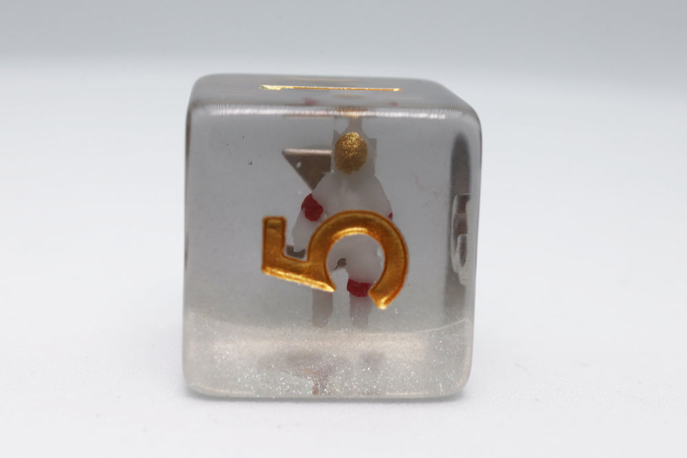 Astronaut RPG Dice Set Plastic Dice Foam Brain Games