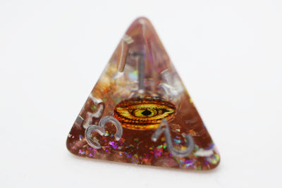 Golden Dragon Eye RPG Dice Set Plastic Dice Foam Brain Games