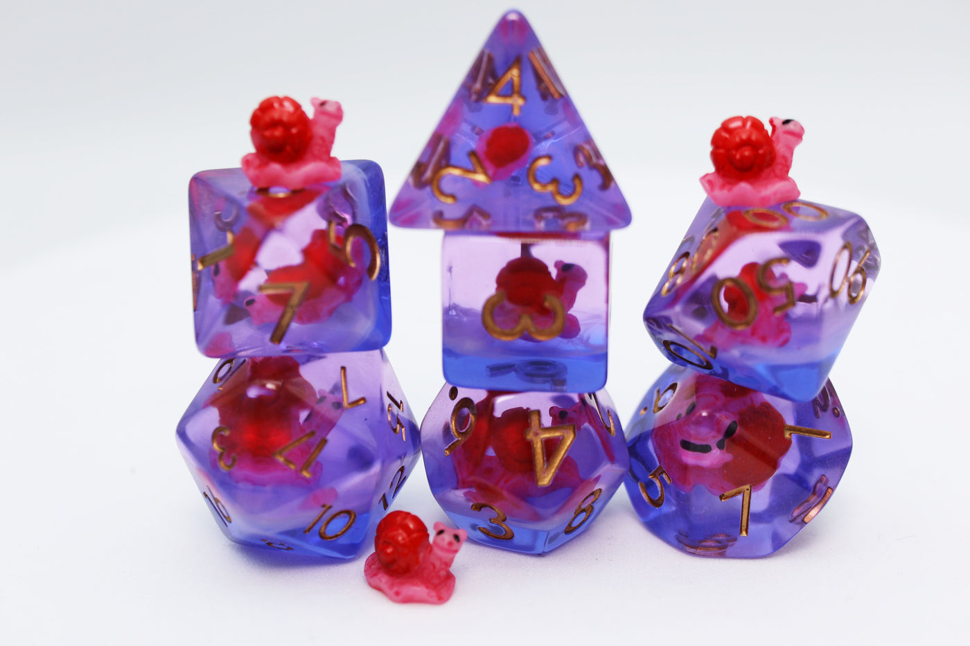 Slow and Steady RPG Dice Set Plastic Dice Foam Brain Games