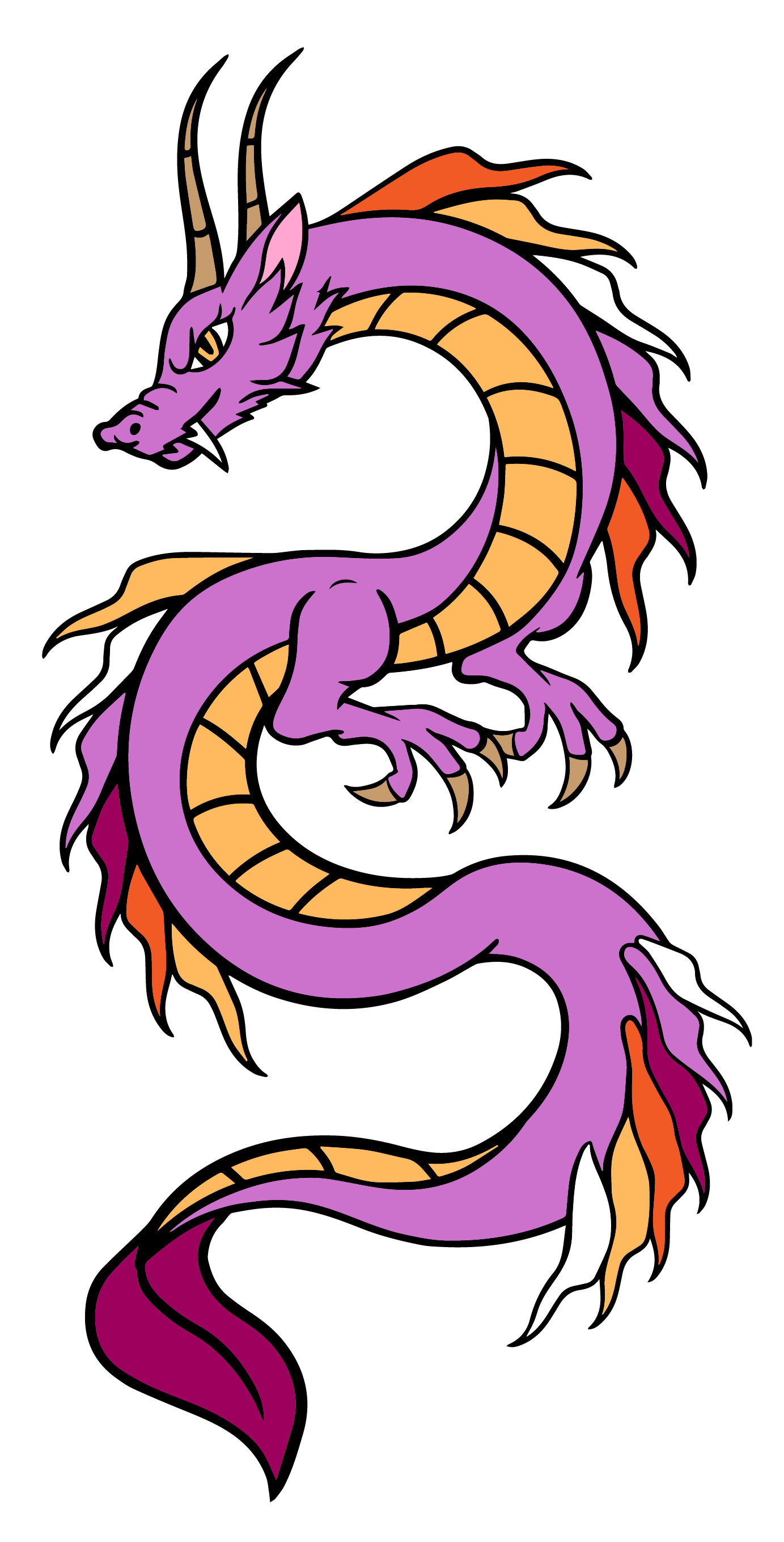 Pride Dragon: Lesbian Enamel Pin Foam Brain Games