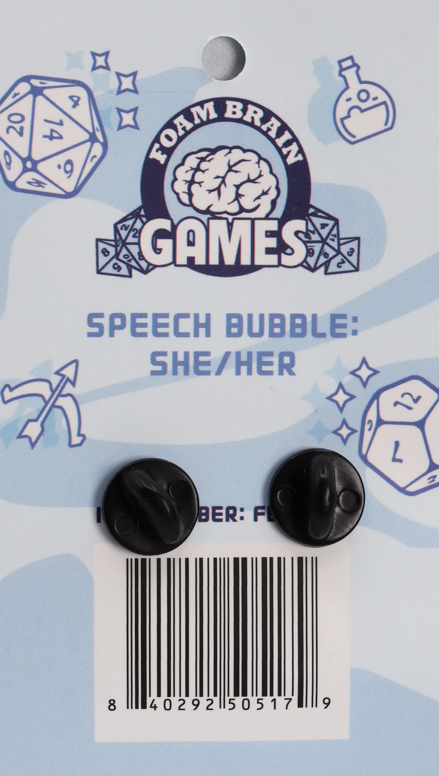 Speech Bubble Pin: She/Her Pronouns  cardboard clothing