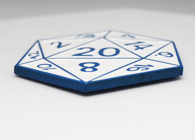 D20 Pin: Shadow Variant Blue Enamel Pin Foam Brain Games
