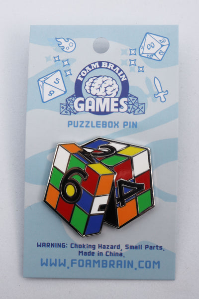 Puzzlebox Pin Enamel Pin Foam Brain Games