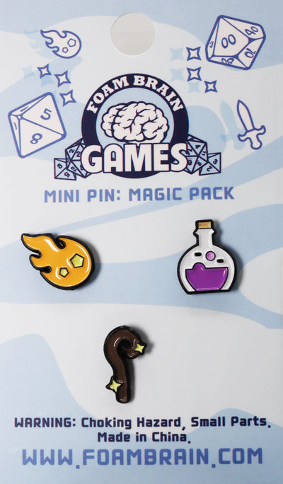 Mini Pins: Magic Pack Enamel Pin Foam Brain Games