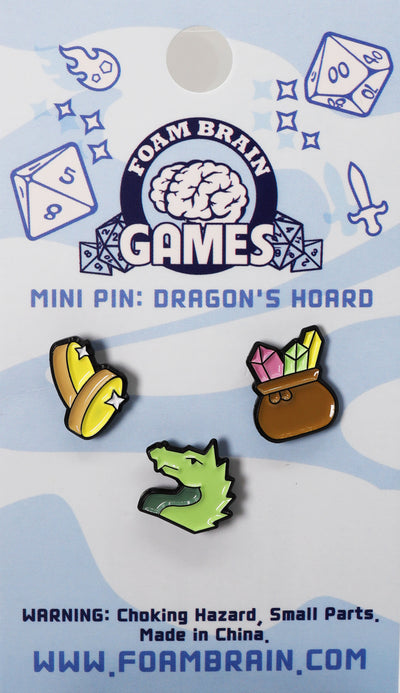 Mini Pins: Dragon's Hoard Enamel Pin Foam Brain Games